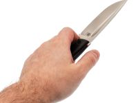 Нож Райбек №1, сталь VG10, рукоять G10 со вставкой микарта, черный