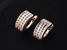 Серьги из красного золота э0212сг04201614