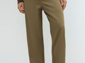 Брюки из твила, Бежевый