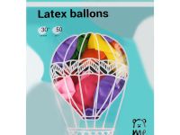 Набор воздушных шаров MESHU М12/30 см, 50 шт, пастель, 10 цветов ассорти