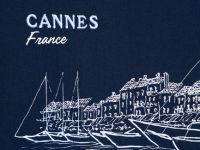 Футболка в морском стиле, Синий