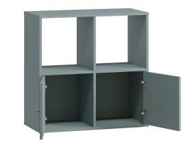 Стеллаж Кейн 5-75x75 Серо-зеленый