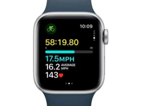 Смарт-часы Apple Watch SE (2024) 40mm Silver Aluminium Case with Denim Sport Band (M/L)