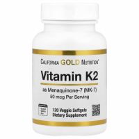 Lake Avenue Nutrition, Витамин K2 (в виде менахинона-7), 50 мкг, 120 растительных капсул