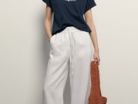 Футболка из мерсеризованного хлопка с принтом