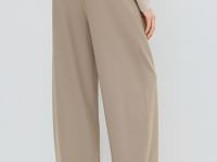 Прямые брюки с шерстью, Коричневый