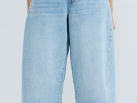 Джинсы Barrel с высокой посадкой, Голубой