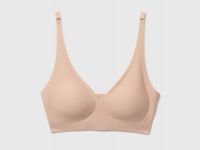 Бесшовный бюстгальтер с формованными чашками, Бежевый