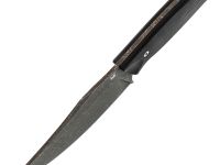 Нож Barmaley Knives Пьеро BW, сталь AUS-10Co, рукоять G10, черный