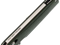 Складной нож SRM Terrier 258L-MG2, сталь 140Cr, рукоять зелёная микарта