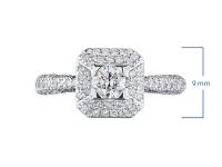 Кольцо из белого золота э4712кц06210952