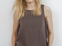 Сатиновый топ, Коричневый