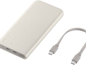 Портативное зарядное устройство Samsung EB-P3401 10 000 мАч Бежевое