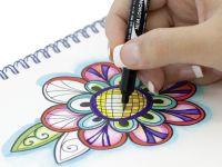 Линер Tombow MONO Twin, двусторонний 0.8 мм и 0.4 мм, масляные чернила, водостойкие, черный