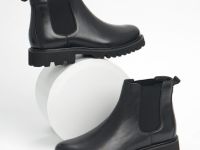 Ботинки челси из натуральной кожи, Черный