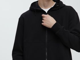 Худи на молнии свободного силуэта