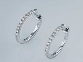 Серьги из серебра э0612сг12150600_white