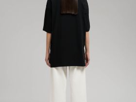 Футболка свободного кроя из джерси