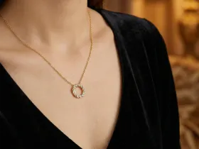 Подвеска из желтого золота с бриллиантами э0301пд09210006