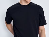 Базовая футболка из хлопка прямого силуэта