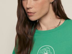 Футболка прямого силуэта с принтом