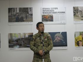 В здании Ил Тумэна отрылась фотовыставка «Хроники террора украинского неонацистского режима»