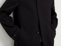 Плащ из хлопка прямого кроя