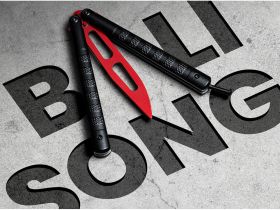 Тренировочный складной нож балисонг Boker Relack Trainer, сталь 420, рукоять алюминий