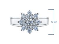 Классическое кольцо из белого золота э4712кц09160400_white