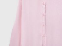 Блузка из жатого сатина, Розовый