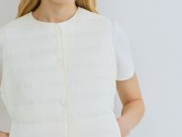 Лёгкий стёганый жилет, Бежевый