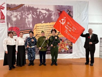 В Олекминском районе Якутии продолжается эстафета «Знамя Победы»