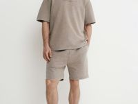 Трикотажные шорты, Бежевый