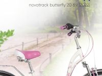 Детский велосипед Novatrack Butterfly 20 6.V, год 2022, цвет Белый-Фиолетовый