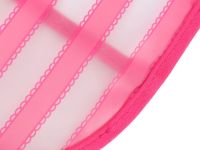 Нагрудник розовый в полоску для девочки