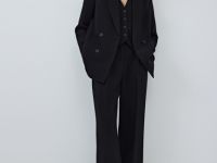 Жилет из поливискозы, Черный