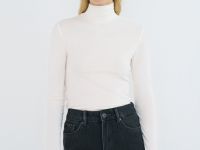 Водолазка из хлопка, Белый