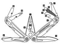 Мультитул Leatherman Wingman серебристый 14 функций
