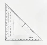 Угольник с дополнительной разметкой PROLine 45гр 25см