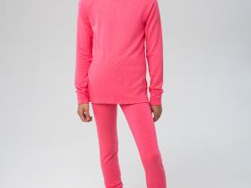 Термокомплект трикот. для девочек: фуфайка (футболка) с длин. рук, брюки для эпизод. использования