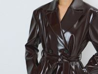 Тренч из искусственной кожи O'STIN x Яндекс Книги, Фиолетовый