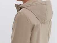 Утеплённая куртка с капюшоном, Бежевый