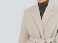 Жакет с поясом, Бежевый