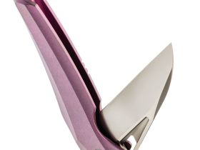 Складной нож TUOTOWN Magpie, сталь M390, рукоять Crystal Titanium Purple