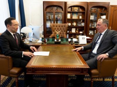 Глава Якутии и президент Олимпийского комитета обсудили подготовку к играм «Дети Азии»