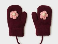 Варежки трикотажные для девочек