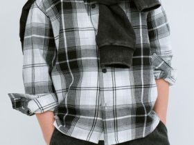 Рубашка из фланели для мальчиков, Черный