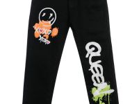 Джинсы-джоггеры, утепленные флисом, для девочки