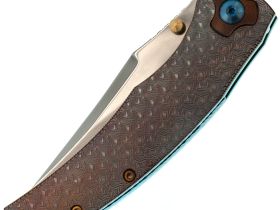 Складной нож Assassin knives Ti-Rex, сталь Damascus, рукоять титан