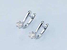 Серьги из белого золота э4712сг04220753